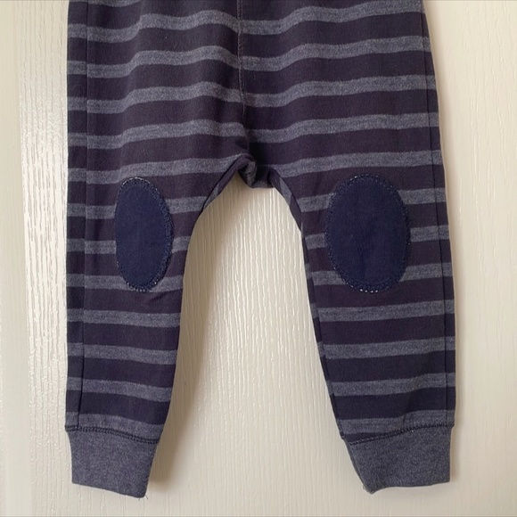 New with tags - ZARA Boys Stripe Knee Patch Pants Sz 18-24 Months - Picture 4 of 8